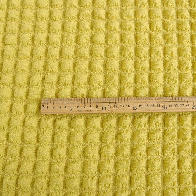 3D waffle check fabric 