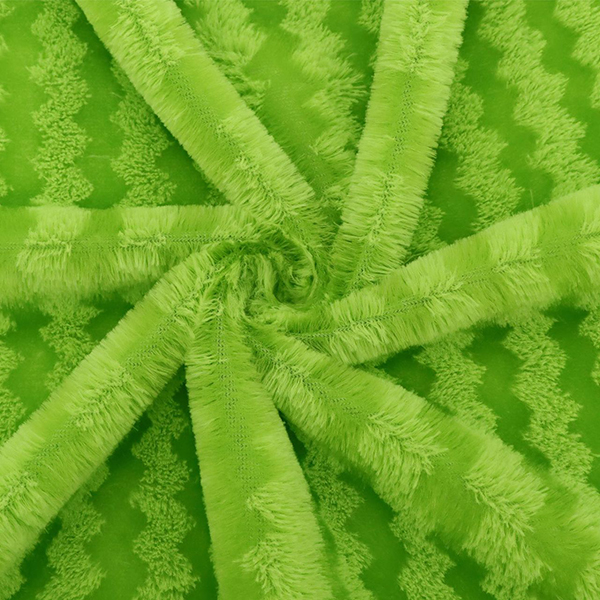 PV plush cation dye two-tone